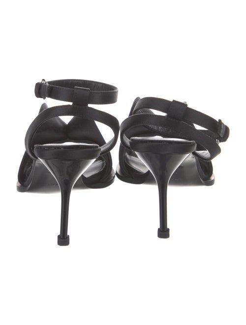 Alexander McQueen Satin Slingback Sandals