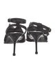 Alexander McQueen Satin Slingback Sandals