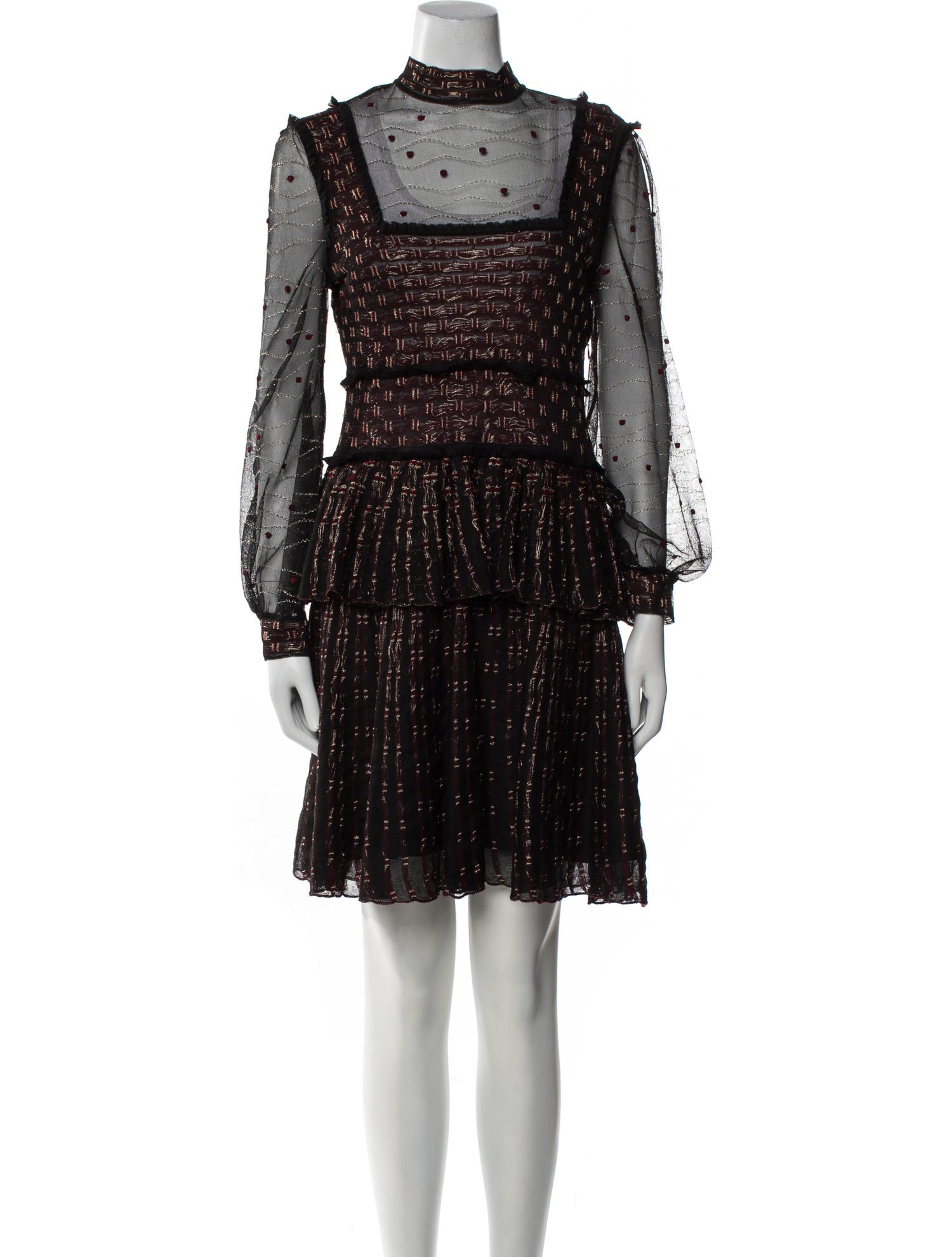 Alexander McQueen Silk Mini Dress