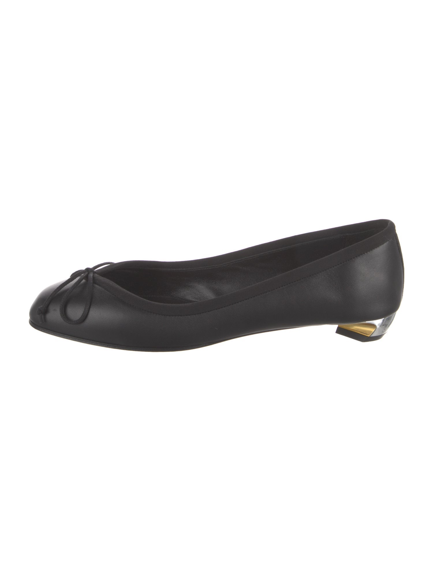 Alexander McQueen Leather Bow Accents Flats