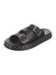 Alexander McQueen Leather Studded Accents Slides