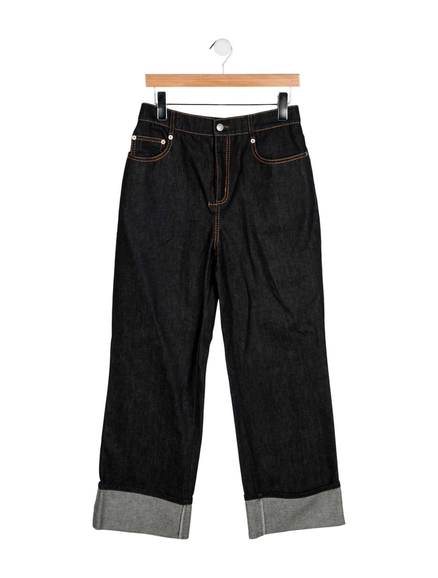 Alexander McQueen High-Rise Wide Leg Jeans