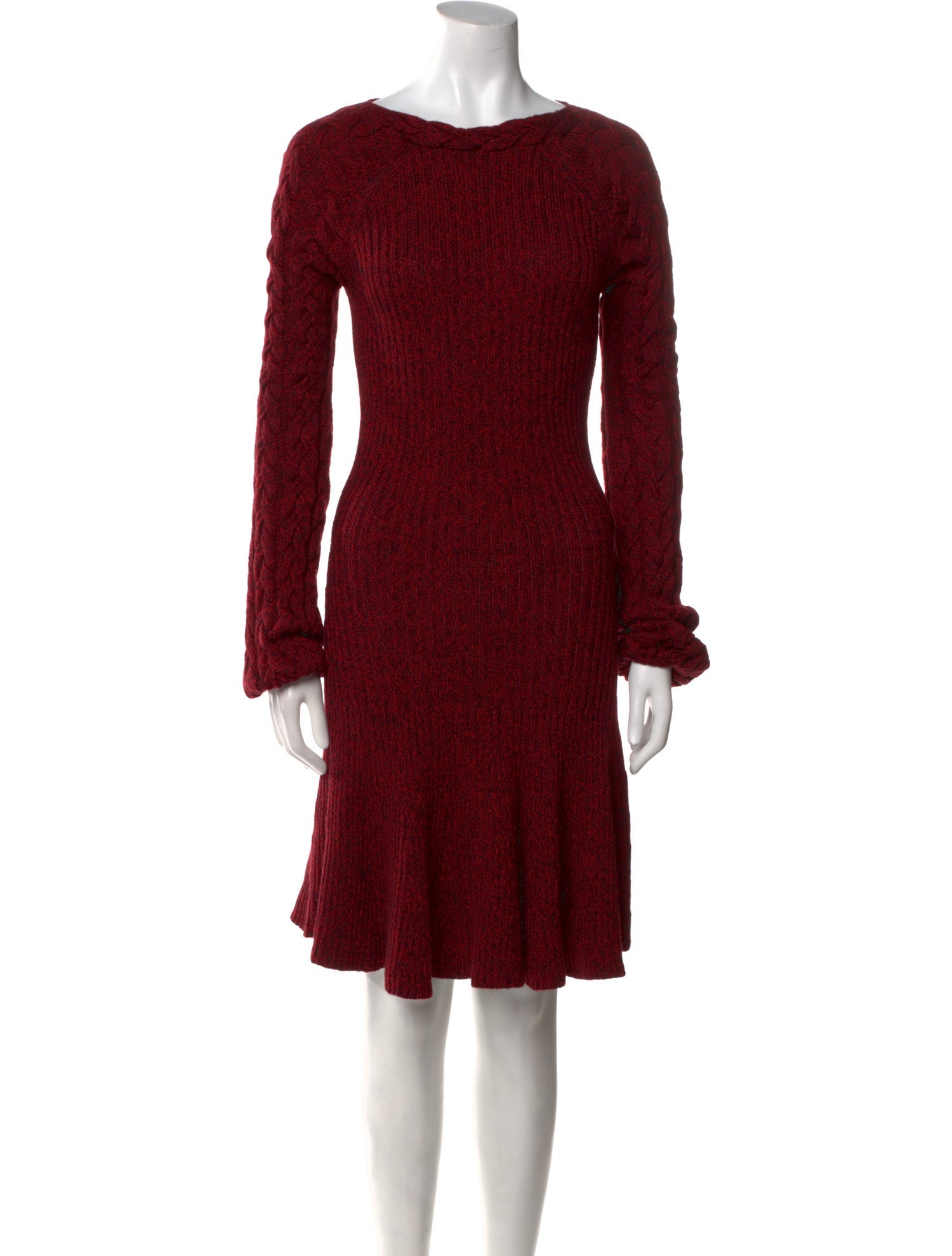 Alexander McQueen Wool Knee-Length Dress