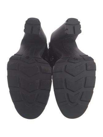 Alexander McQueen Patent Leather Combat Boots