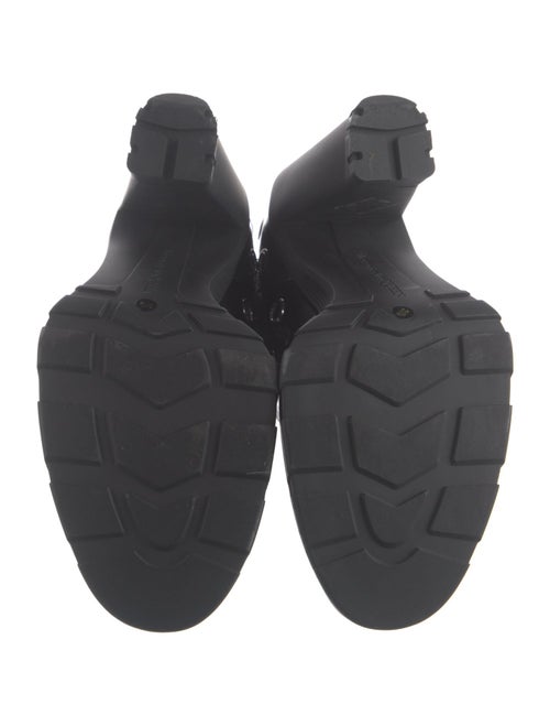 Alexander McQueen Patent Leather Combat Boots