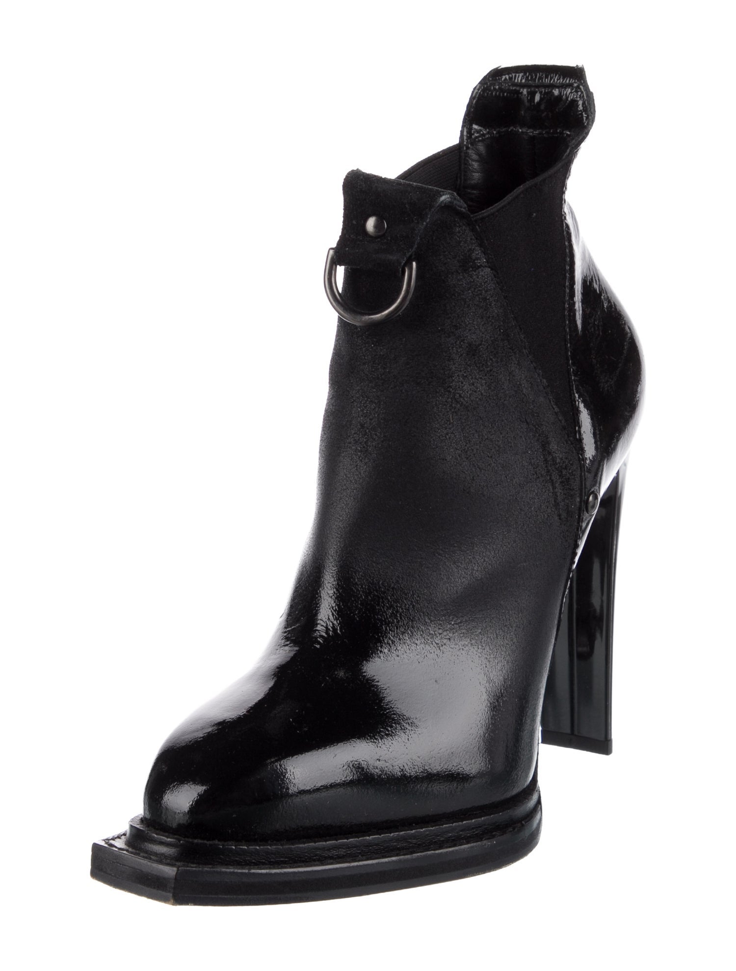 McQ Alexander McQueen Patent Leather Boots