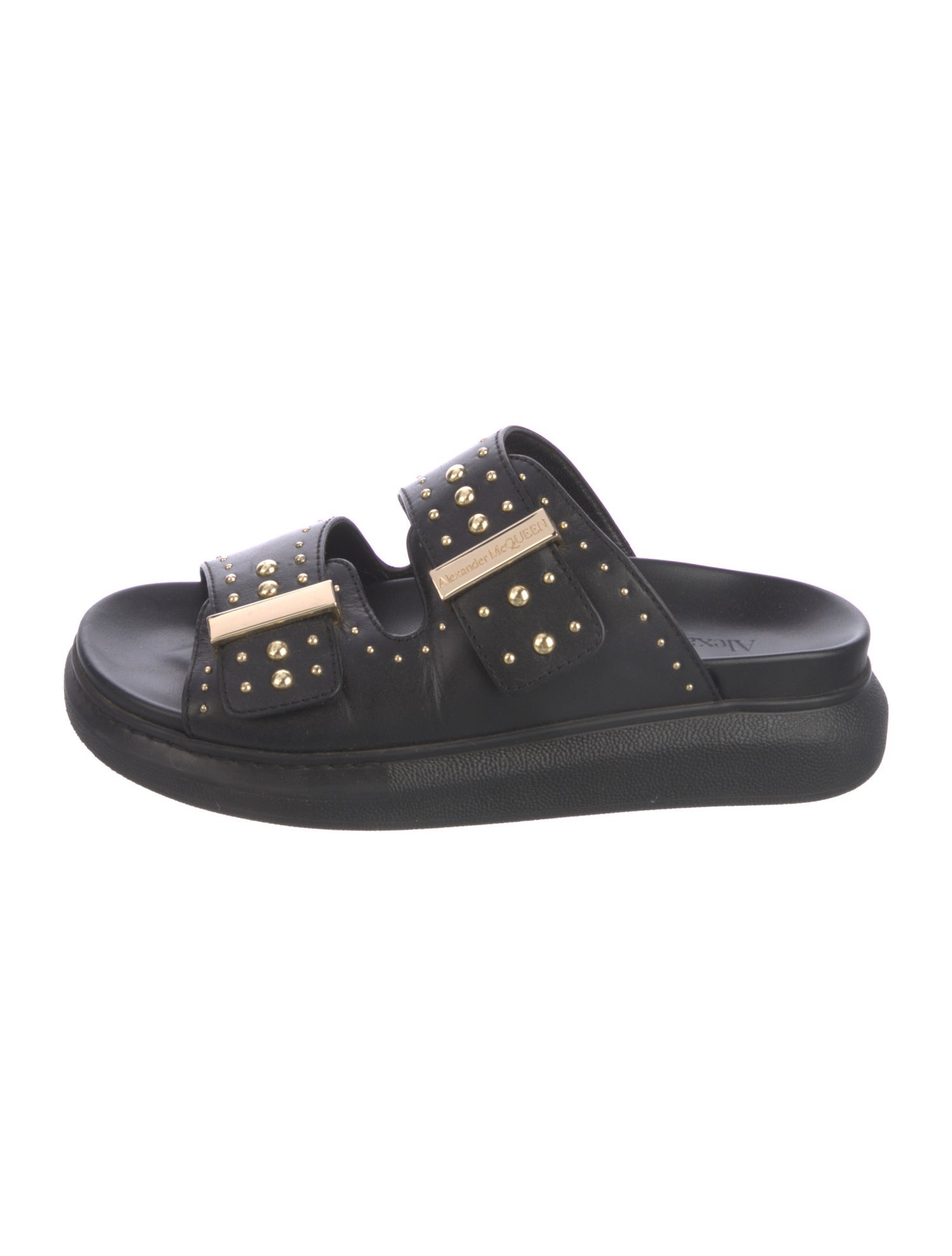 サンダル Alexander Mcqueen Leather Sandal 27834679_57557507_600.jpg