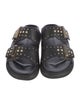 Alexander McQueen Leather Studded Accents Slides