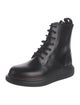 Alexander McQueen Leather Combat Boots