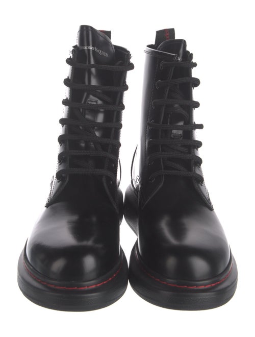Alexander McQueen Leather Combat Boots