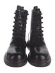 Alexander McQueen Leather Combat Boots
