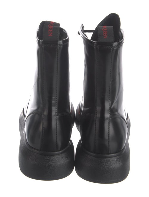 Alexander McQueen Leather Combat Boots