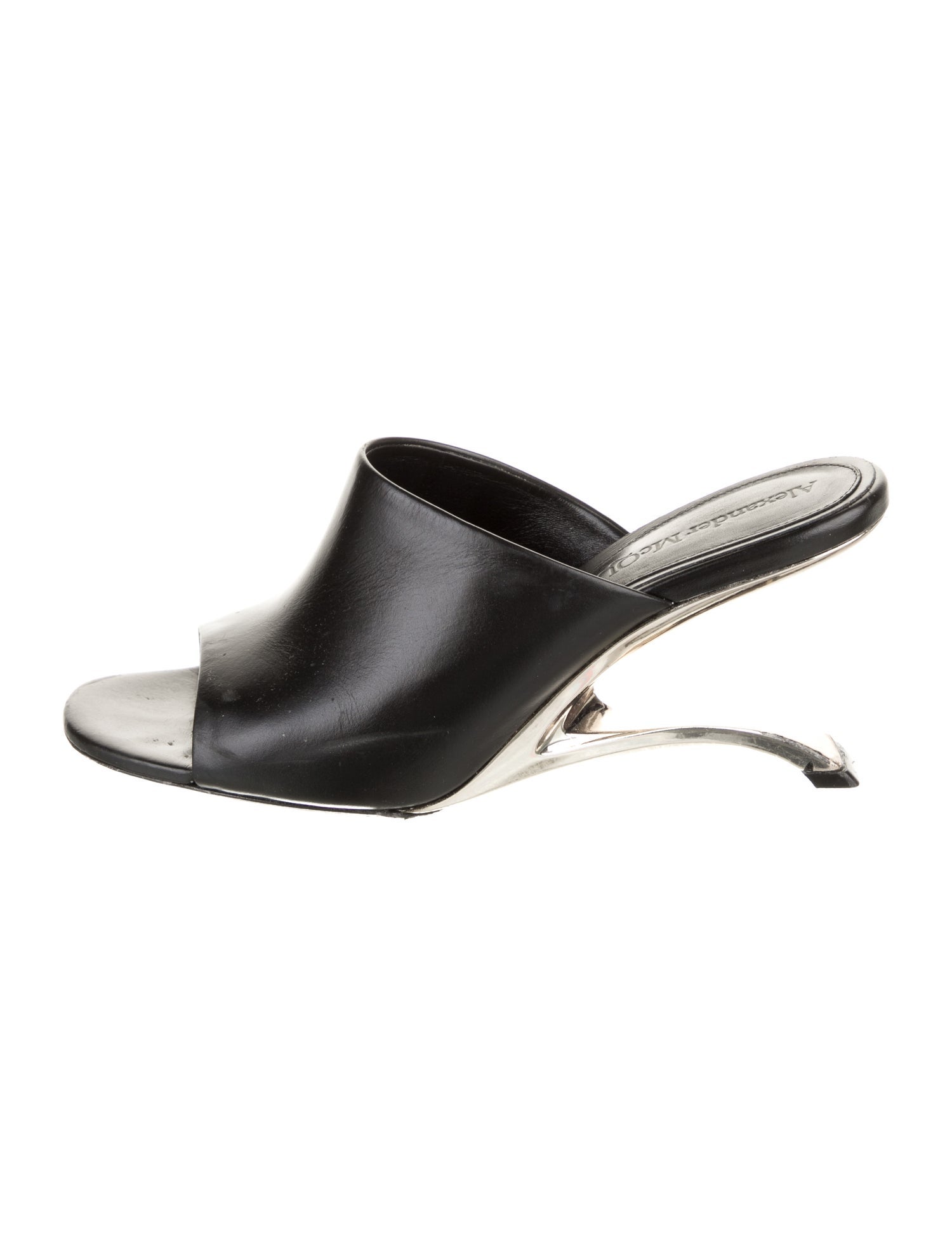 Alexander McQueen Leather Slides