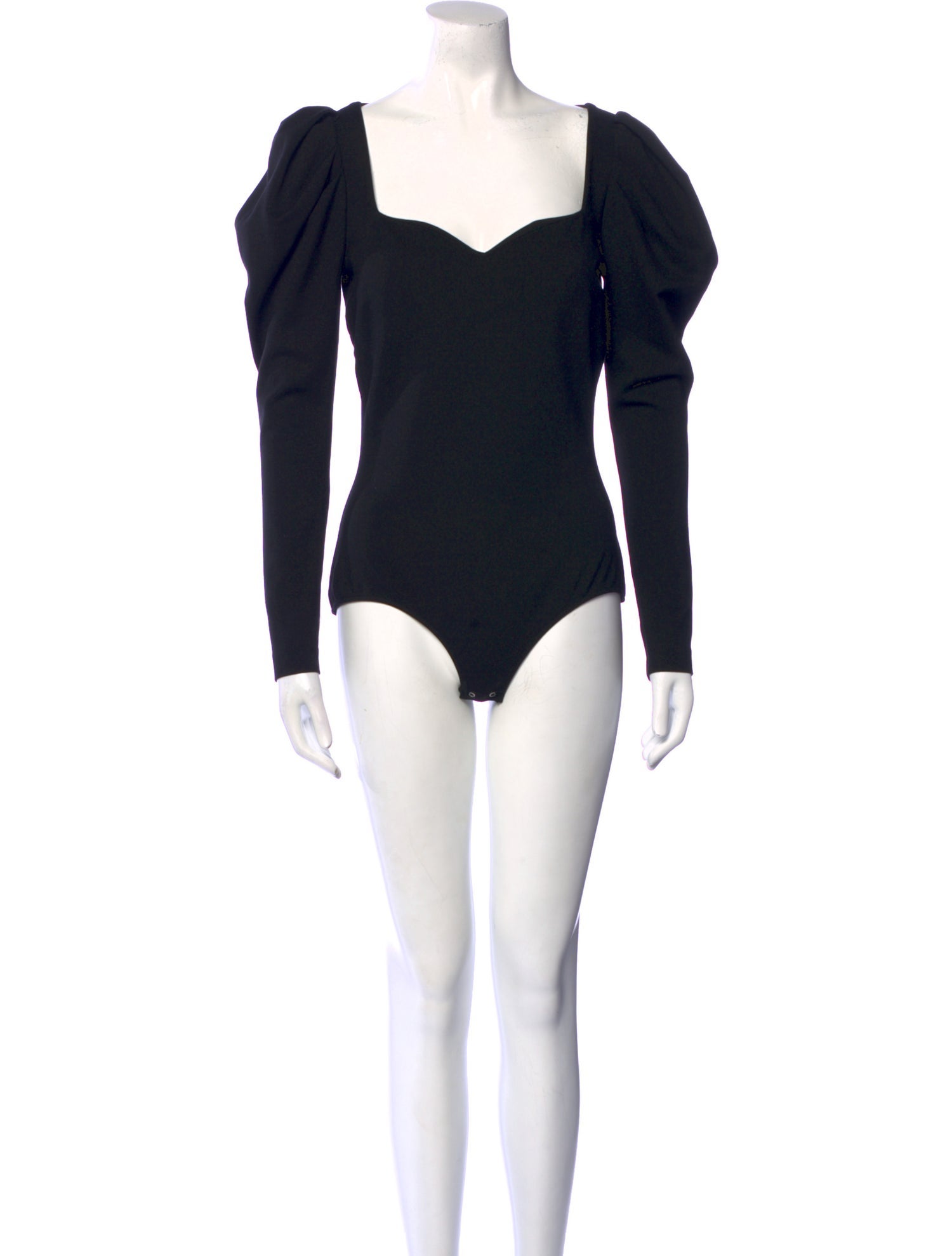 Alexander McQueen Square Neckline Long Sleeve Bodysuit