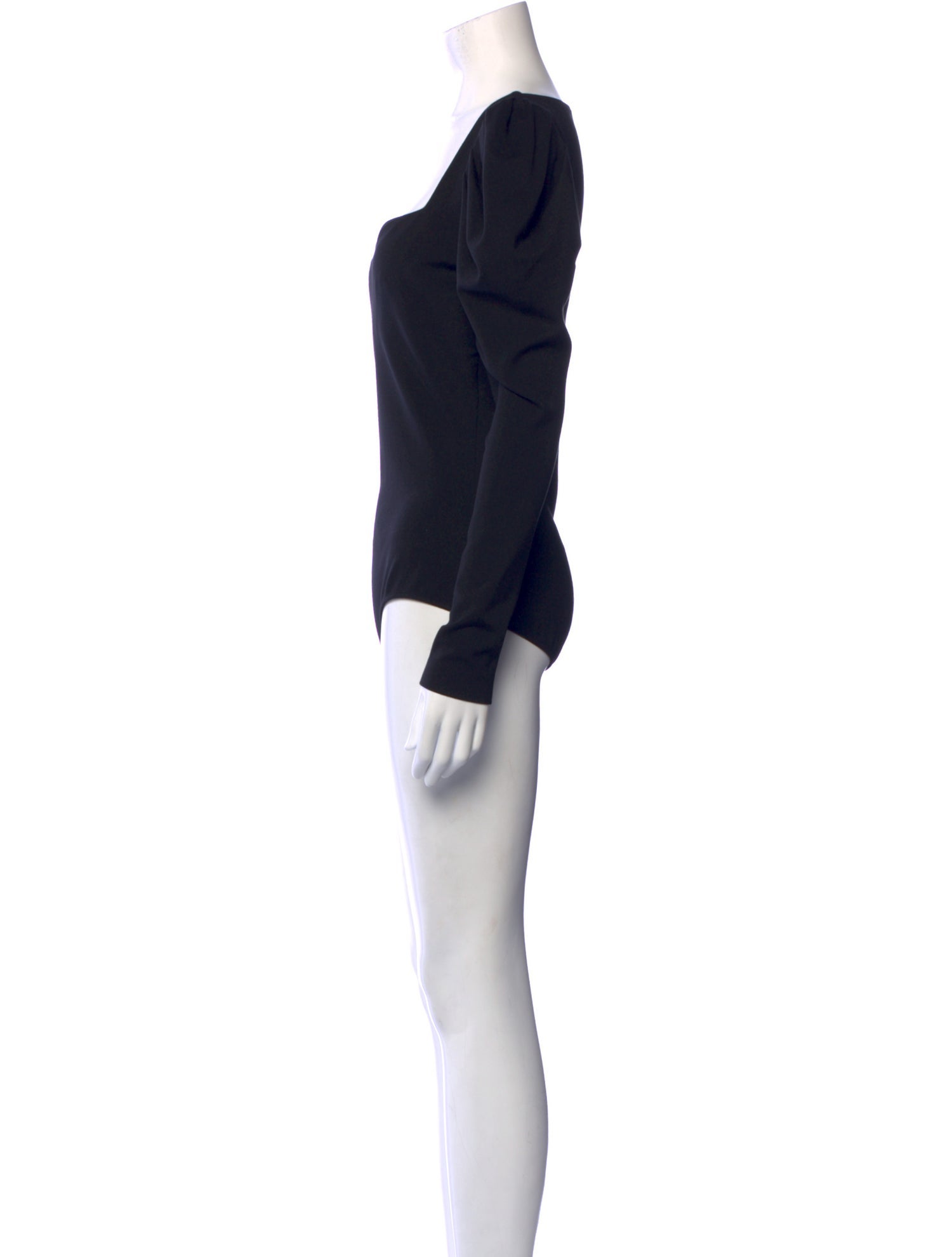 Alexander McQueen Square Neckline Long Sleeve Bodysuit