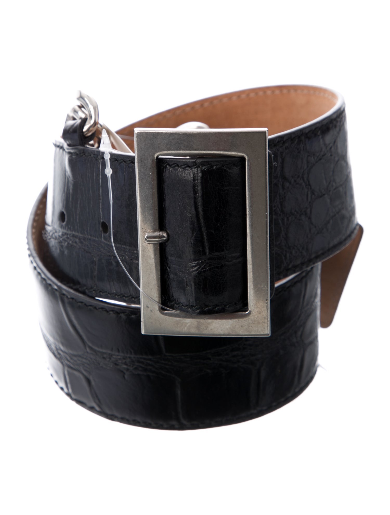 Alexander McQueen Leather Chain-Link Accents Waist Belt