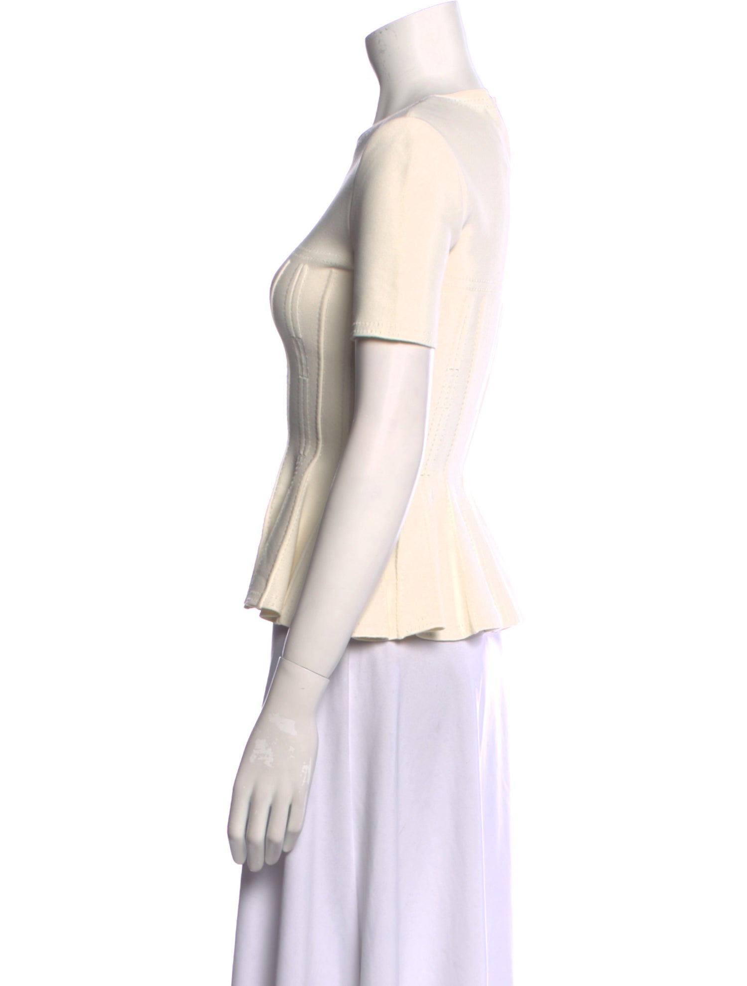 Alexander McQueen Crew Neck Short Sleeve Top