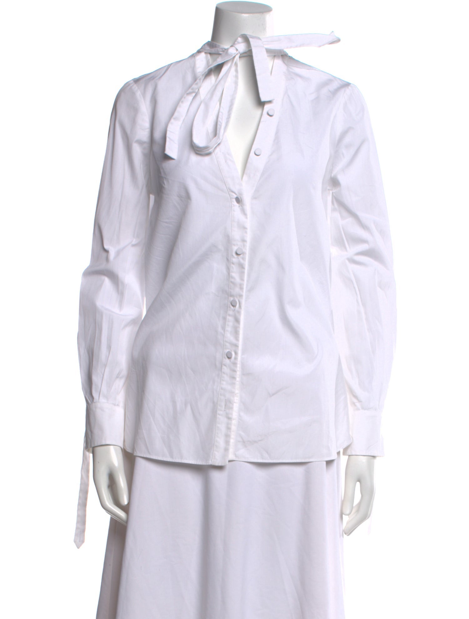 Alexander McQueen Long Sleeve Button-Up Top