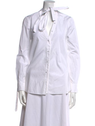 Alexander McQueen Long Sleeve Button-Up Top