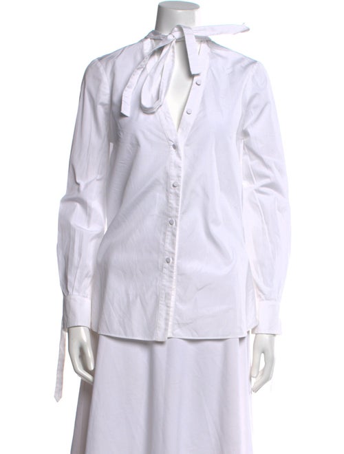 Alexander McQueen Long Sleeve Button-Up Top