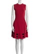 Alexander McQueen Crew Neck Mini Dress