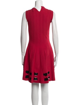 Alexander McQueen Crew Neck Mini Dress