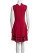 Alexander McQueen Crew Neck Mini Dress