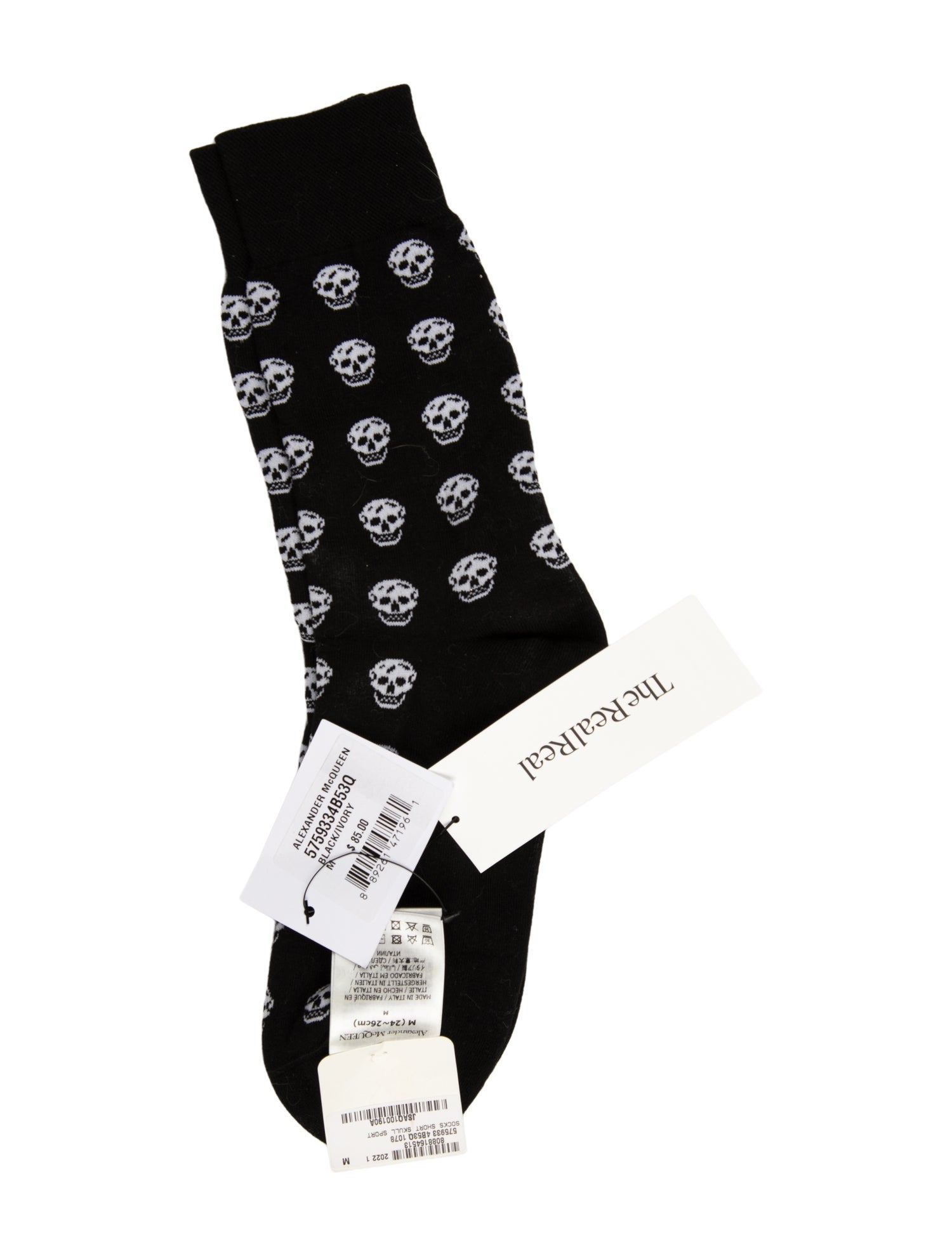 Alexander McQueen Men's Crew Socks w/ Tags w/ Tags