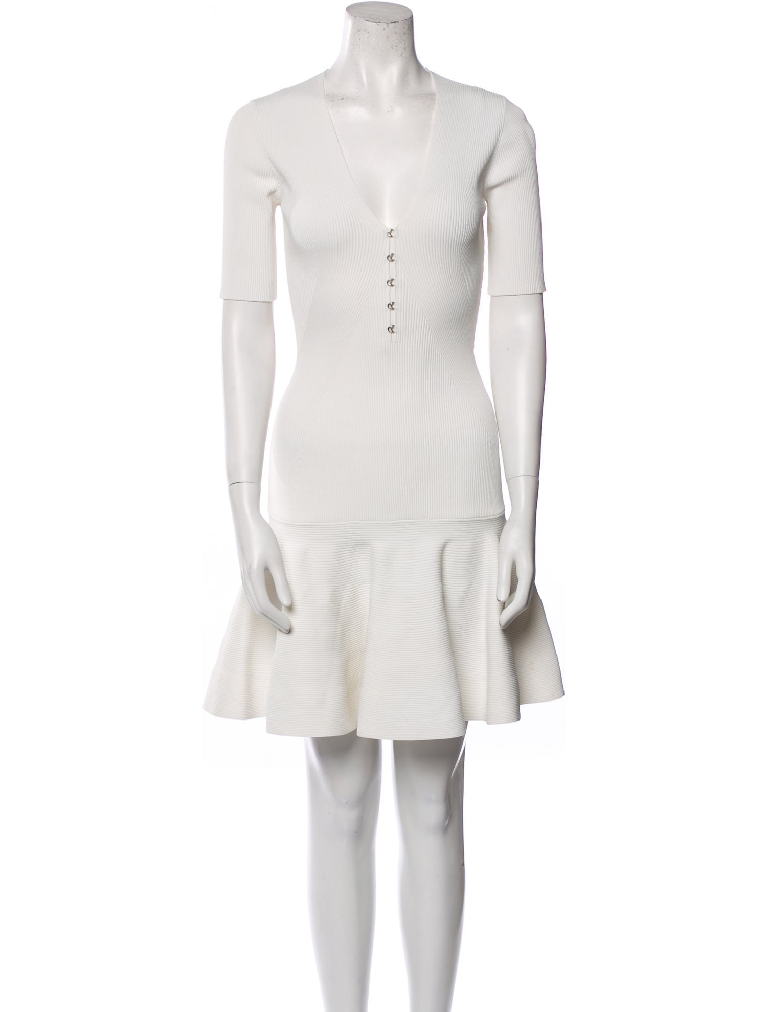 Alexander McQueen V-Neck Mini Dress