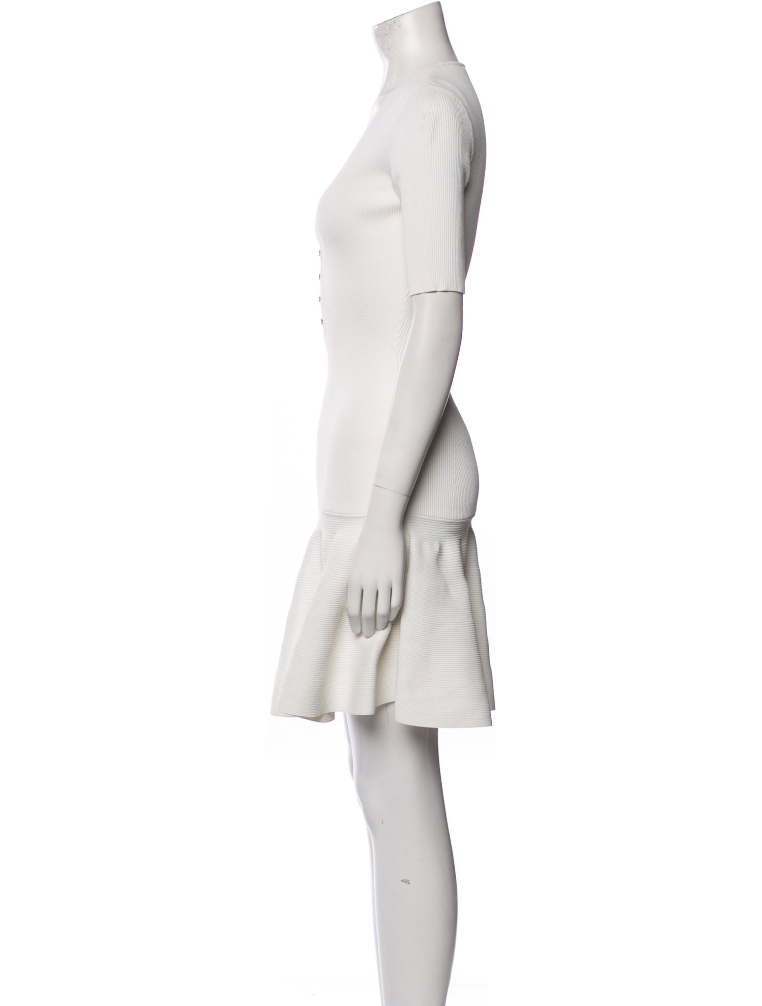 Alexander McQueen V-Neck Mini Dress