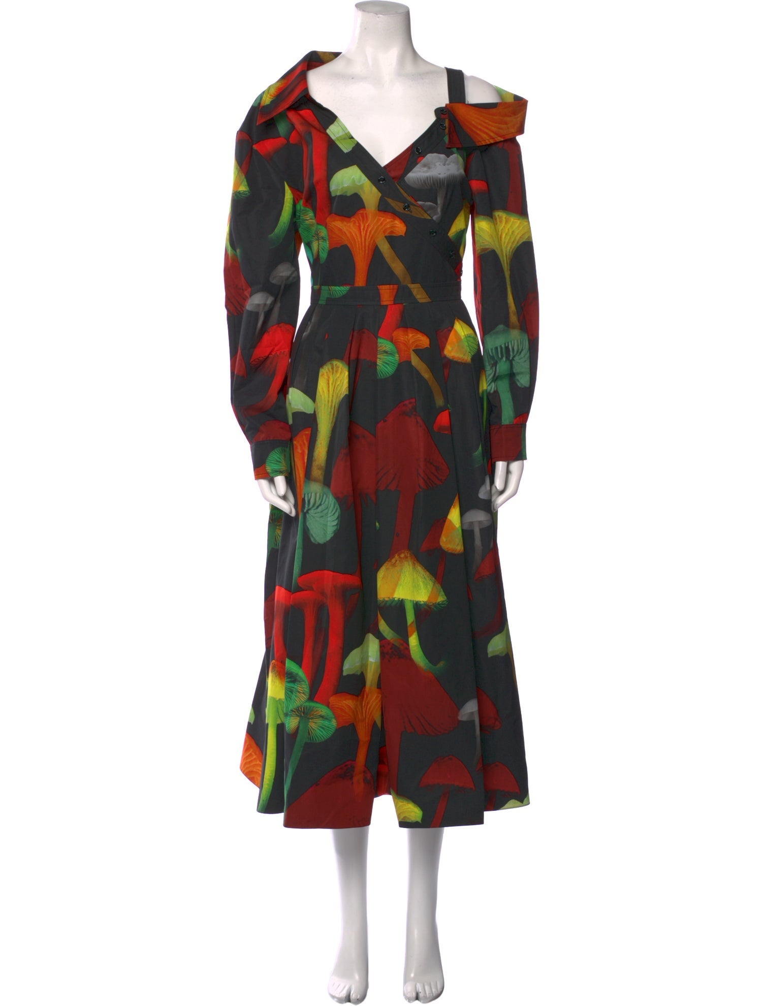 Alexander McQueen Printed Long Dress