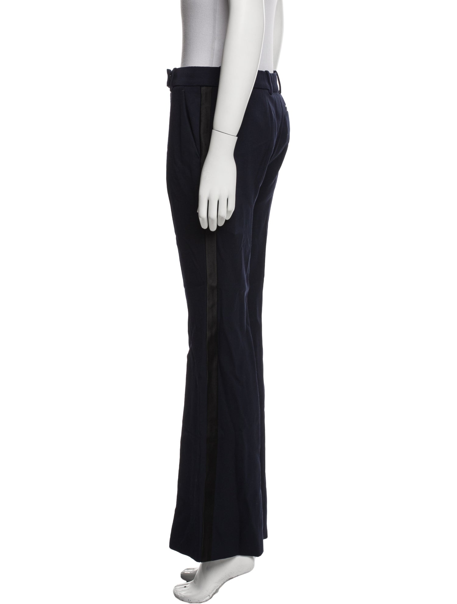 Alexander McQueen Virgin Wool Wide Leg Pants