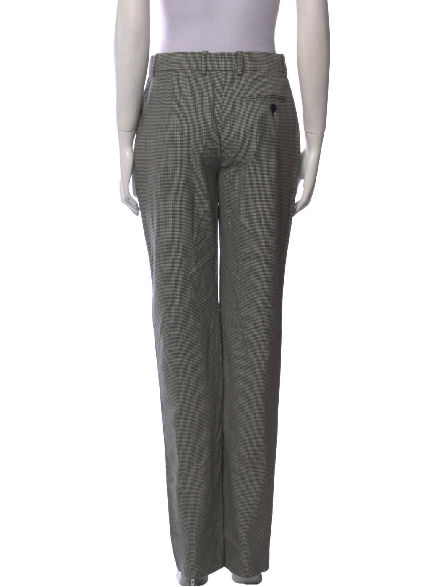 Alexander McQueen Wool Straight Leg Pants