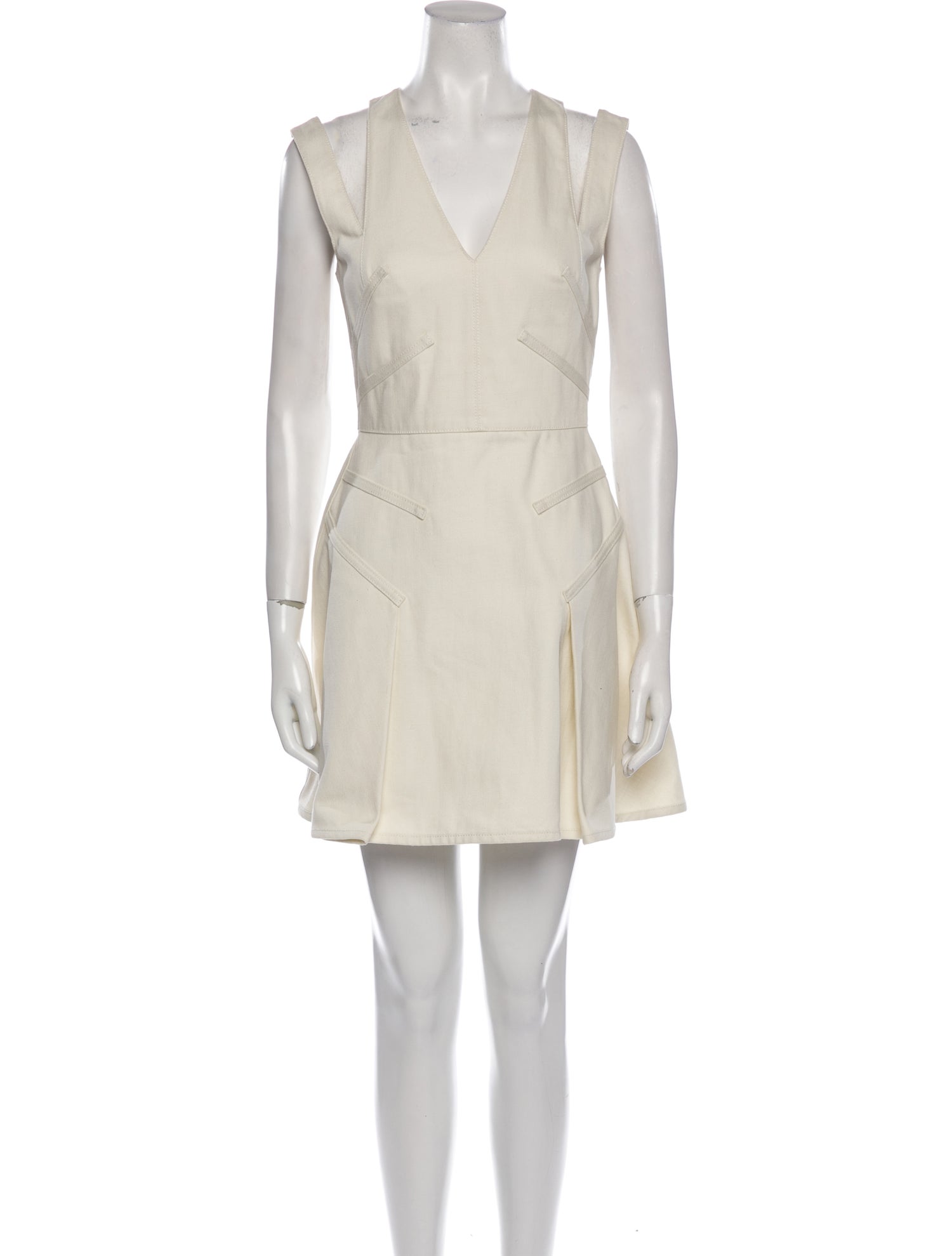 Alexander McQueen V-Neck Mini Dress