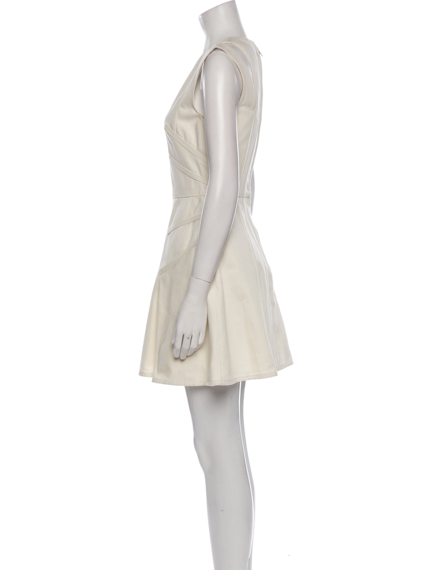 Alexander McQueen V-Neck Mini Dress