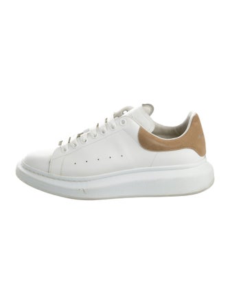 Alexander McQueen Leather Colorblock Pattern Chunky Sneakers