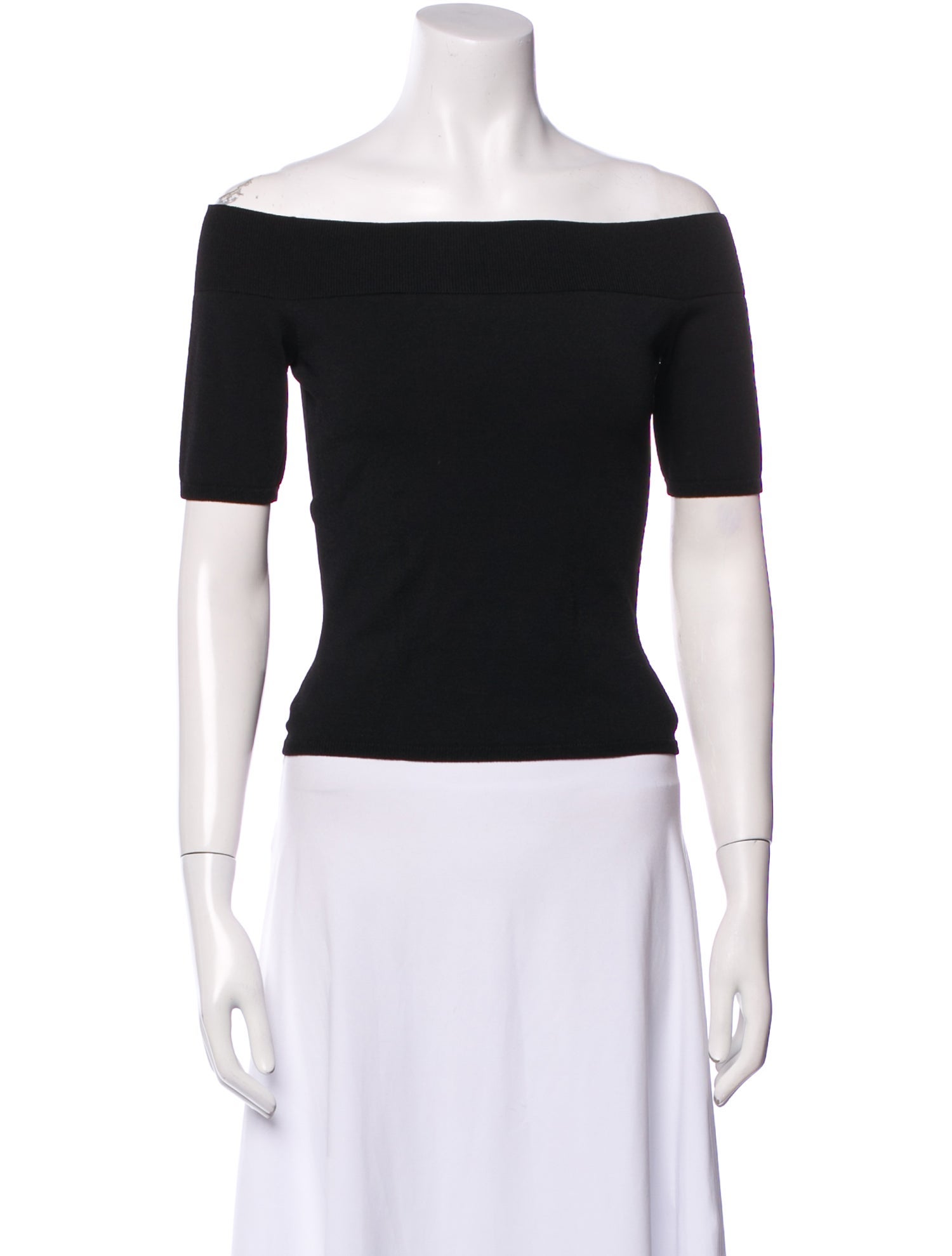 Alexander McQueen Off-The-Shoulder Short Sleeve Crop Top w/ Tags