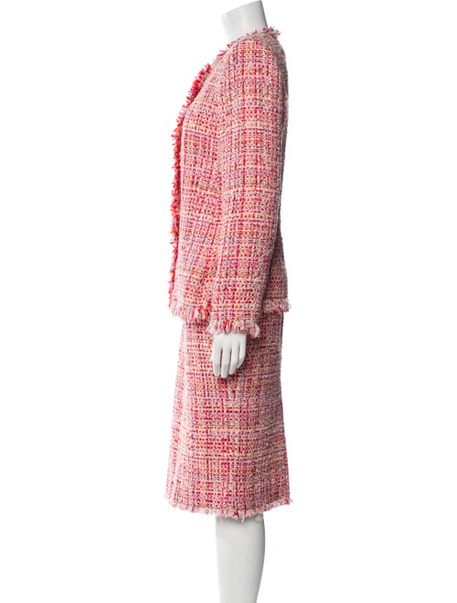 Alexander McQueen 2017 Tweed Pattern Skirt Suit