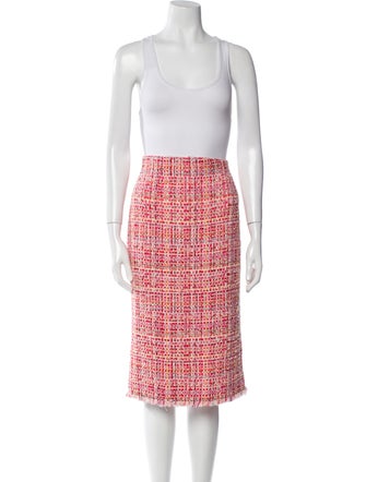 Alexander McQueen 2017 Tweed Pattern Skirt Suit