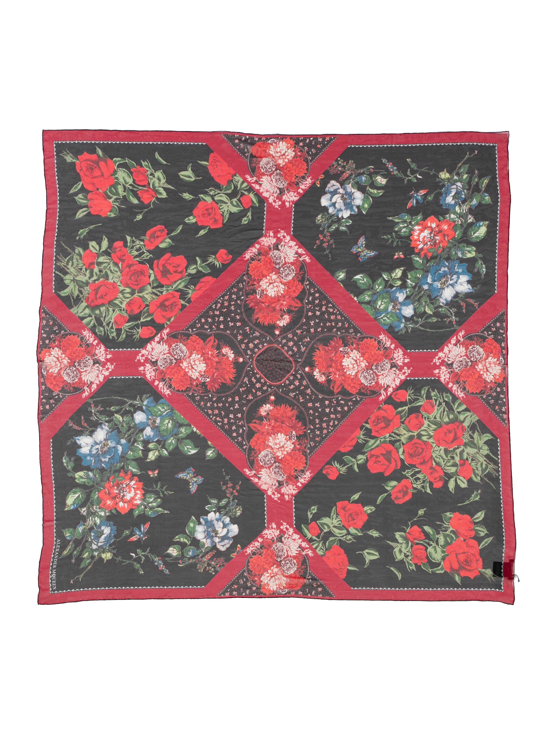Alexander McQueen Silk Printed Scarf