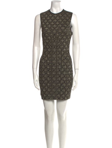 Alexander McQueen Dresses Printed Mini Dress S