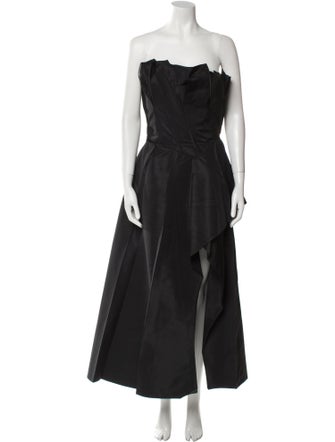 Alexander McQueen Strapless Long Dress