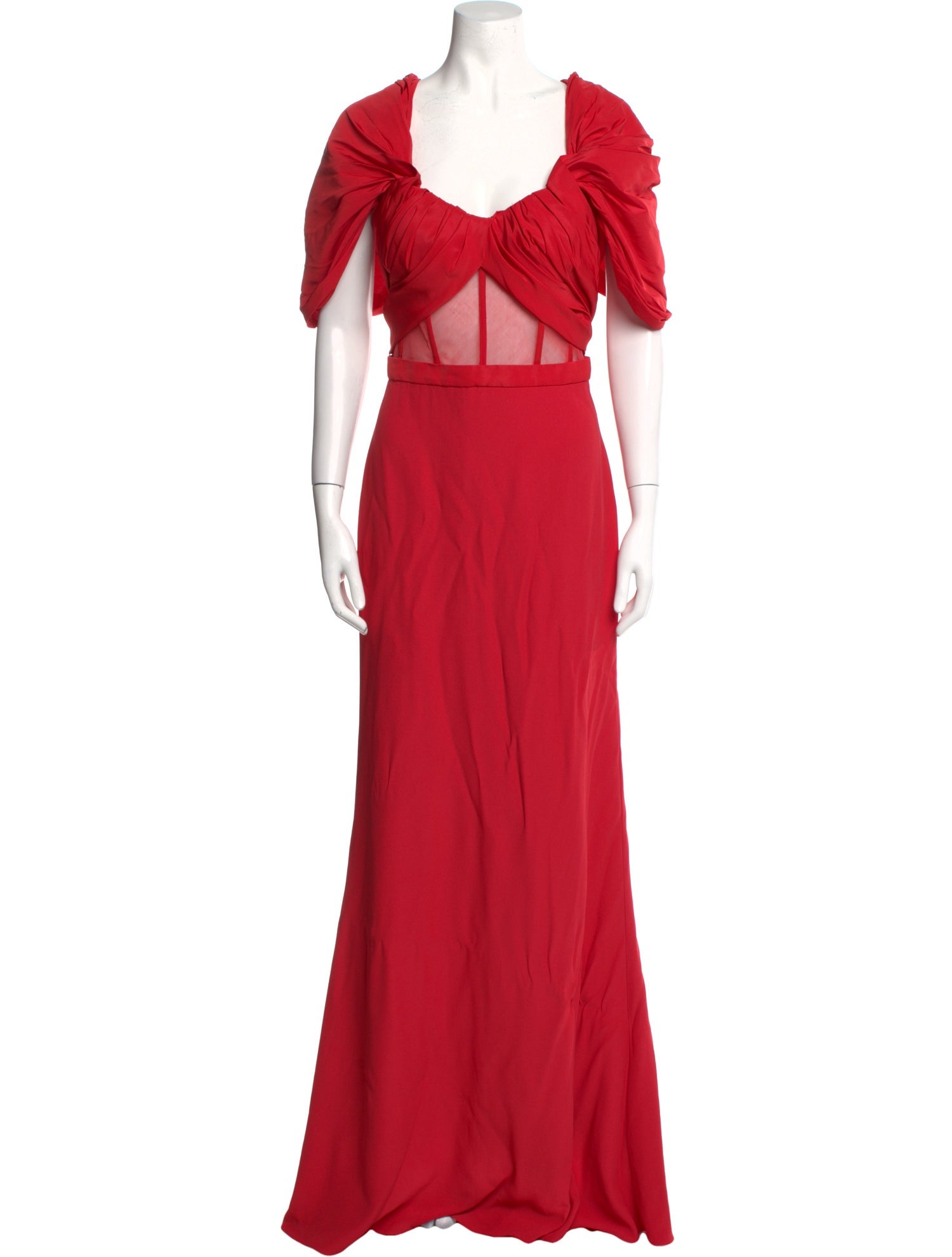 Alexander McQueen Square Neckline Long Dress