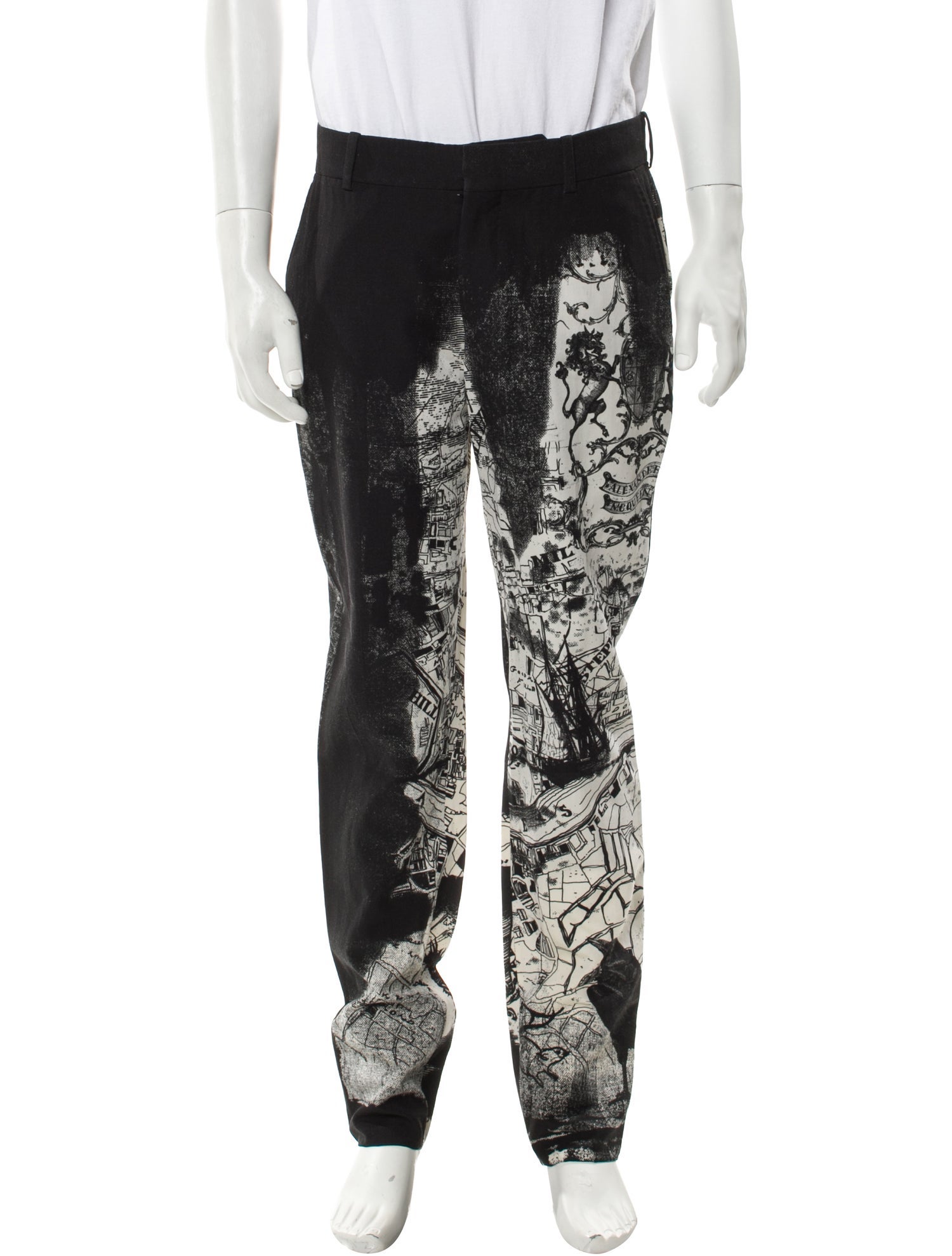 Alexander McQueen Printed Pants