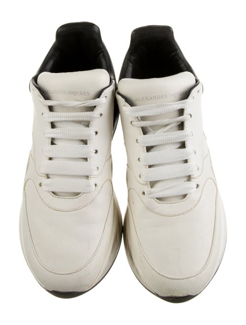 Alexander McQueen Leather Colorblock Pattern Chunky Sneakers