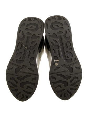 Alexander McQueen Leather Colorblock Pattern Chunky Sneakers