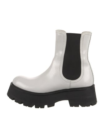 Alexander McQueen Leather Chelsea Boots