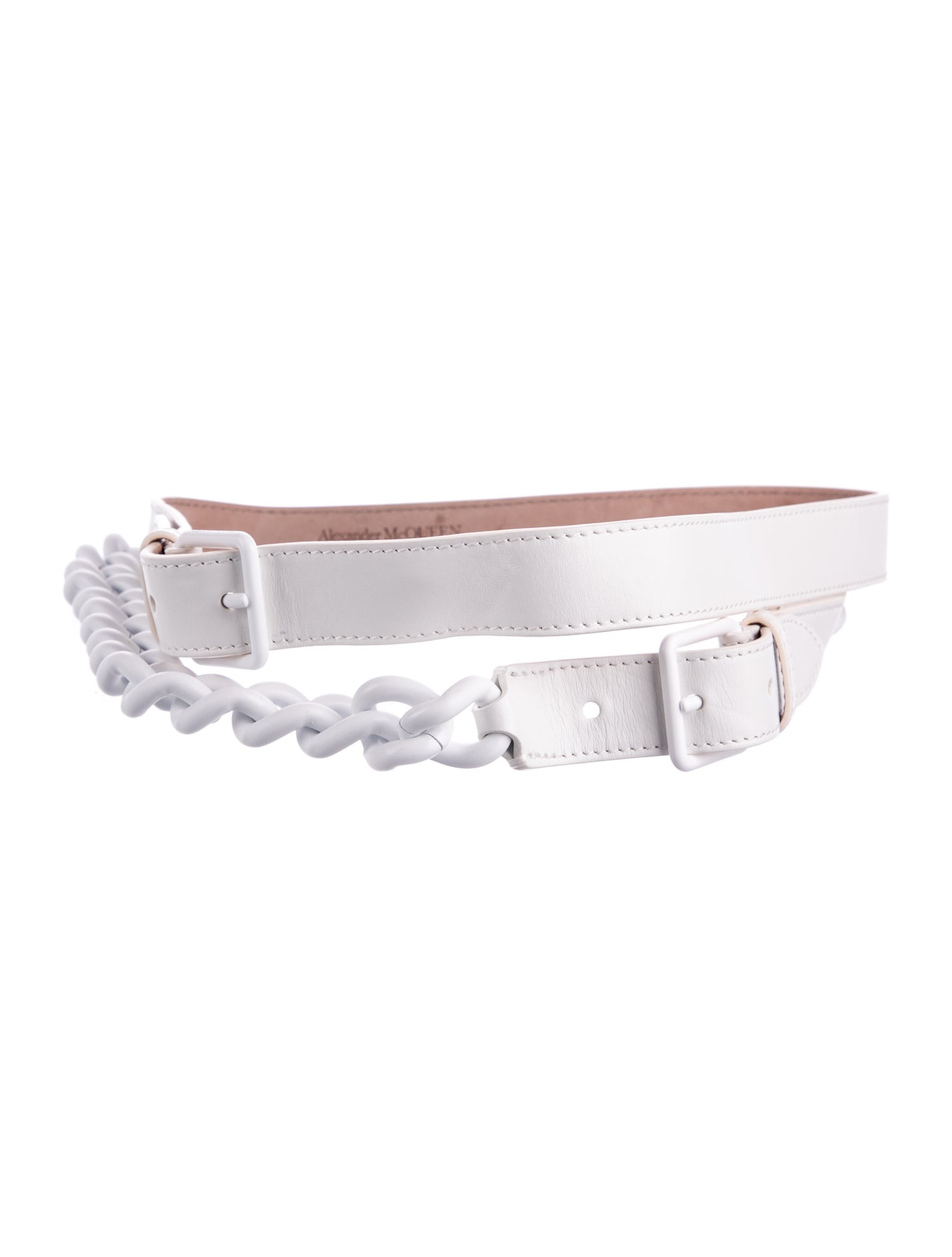 Alexander McQueen Skinny Leather Waist Belt