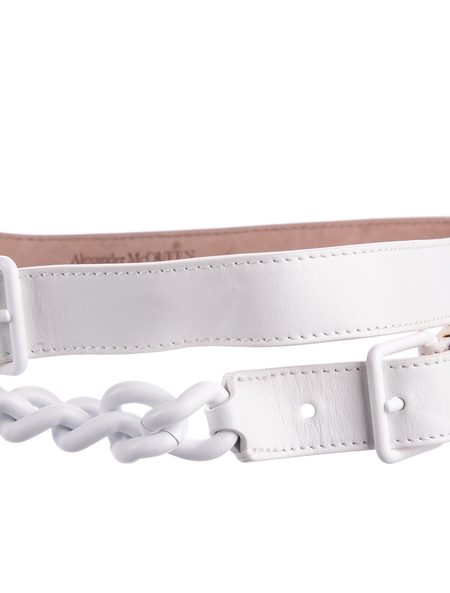 Alexander McQueen Skinny Leather Waist Belt