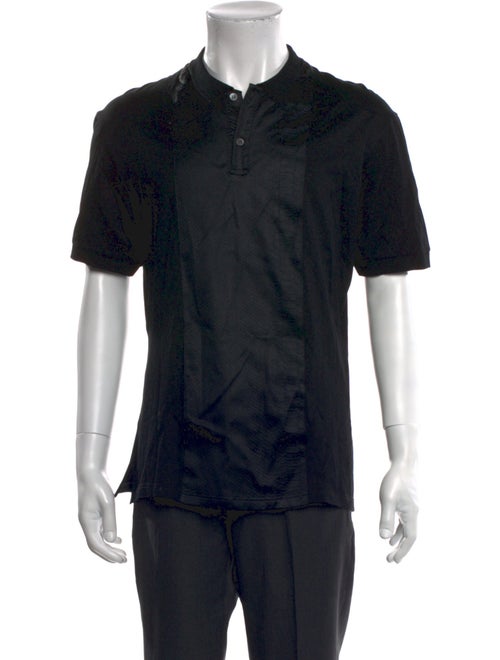Alexander McQueen Collar Short Sleeve Polo Shirt